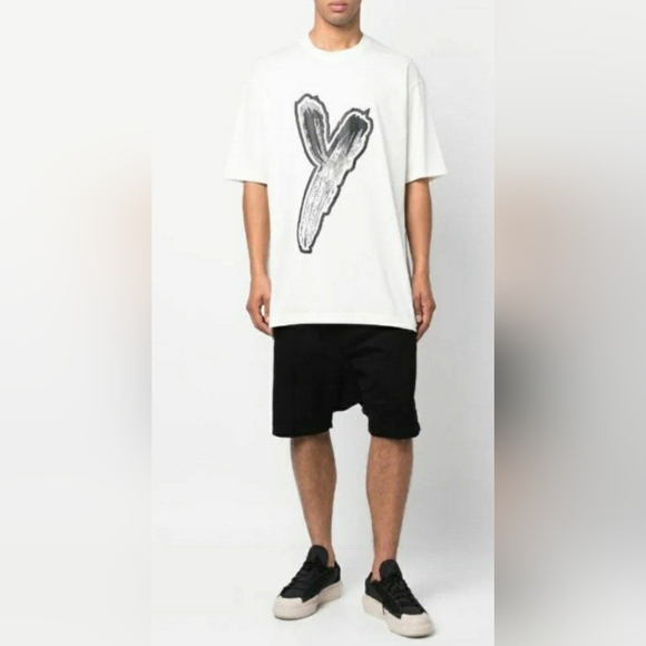 Y-3 Other - Y-3 logo-print crew neck T-shirt